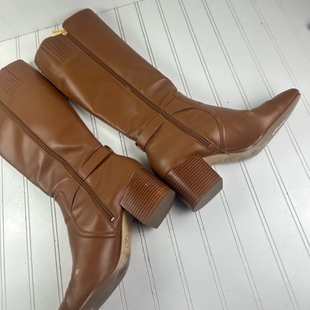 Michael Kors Carmen Faux Leather Tall Riding Boot Womenโs Size 10M $375 - Picture 10 of 11
